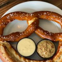 Bavarian Pretzel · With beer cheese and beer mustard.