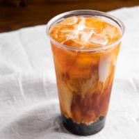 Thai   Tea · Dairy-free with toppings included.