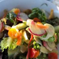 Nicoise Salad · seared white albacore tuna, soft boiled egg, confit tomatoes, kalamata olives, roasted potat...
