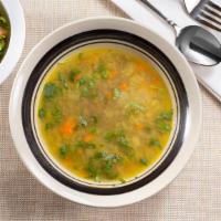 Lentil Soup · Homemade soup with lentils.