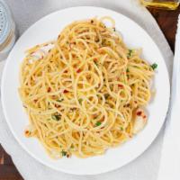 Aglio E Olio · Olive oil, garlic, parsley ＆ red pepper flakes