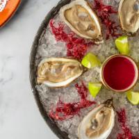 1/2 Dozen Oysters · Freshly shucked raw oysters served on the half shells.