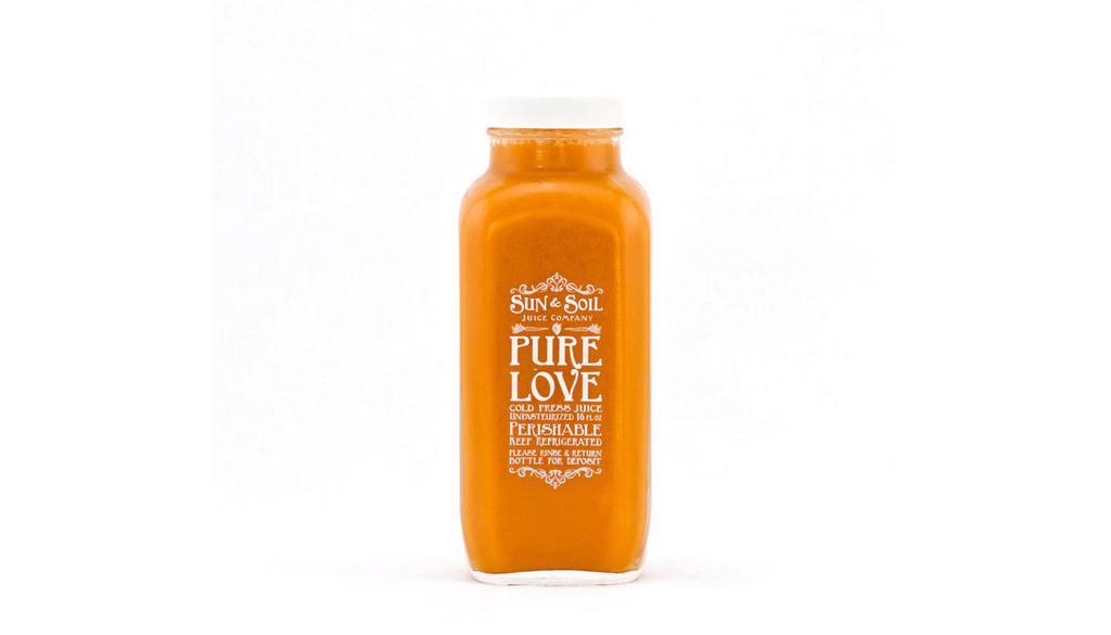 Front Porch · *Carrot, *Ginger & *Turmeric*ORGANIC(2 servings, 100 calories per serving)*Price includes a $2 refundable bottle deposit. Just rinse, return & receive $2.