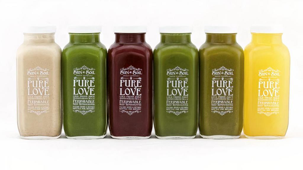 Beginner Juice Cleanse · BEGINNER CLEANSE: *Lemon Snap, *Beta Boom, *Sweet Green, *Beauty & the Beet, *Green Queen, & *V for Vanilla. (920 calories) *Organic IngredientsNOTE: BEST pick-up days: WEDNESDAY or SATURDAY. Please give 3-4 days notice if possible.Includes our refundable bottle fee ($2 per glass bottle).