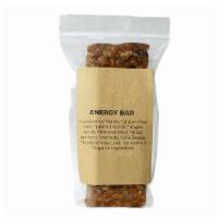 Energy Bar · Ingredients: *dates, *gluten-free oats, *peanut butter, *maple syrup, *almond meal, *dried a...