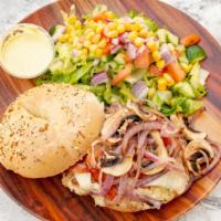Tuna Melt · Hot tuna with melted cheese and grilled vegetables (onion, tomato and mushroom), served with...