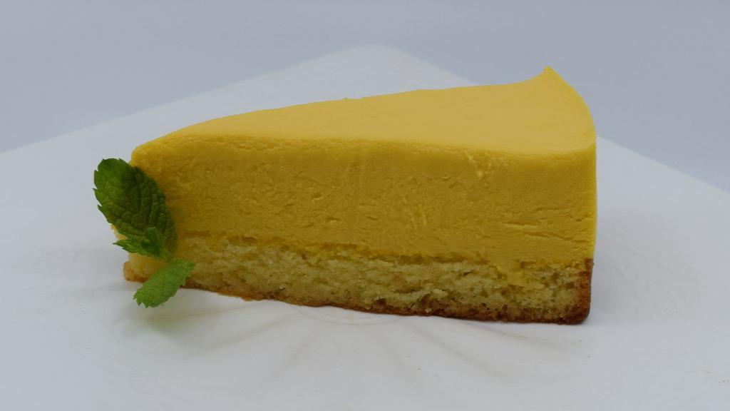 Cake Mango Mousse · Refreshing, light, and airy mango mousse cake.