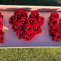 I Love U Luxury Box · Almost 3foot long rose box ready to put a smile on any face!  Available in black and pink