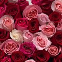 Mix Pinks Roses Heart Shape Box · 