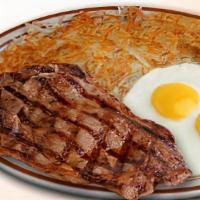 Rib Eye Steak & Eggs · 