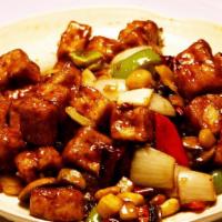 Kung Pao Tofu · Hot and spicy.