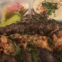 Shish Combo · One shish kabob, one chicken kabob and one shish kafta.