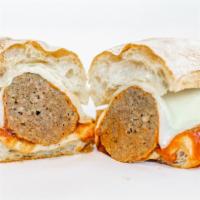 Impossible Meatball · Impossible meat, vegan provolone and tomato sauce