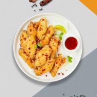 S&C Combo Vegan Wings · Fresh vegan wings breaded, fried until golden brown, and tossed in sweet chili sauce. Served...
