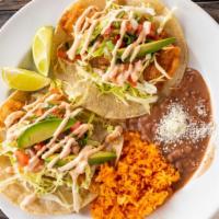 - Two Fish Tacos Plate · 