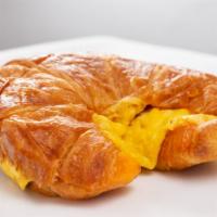 Croissant With Ham And Cheese · A flaky french pastry with ham and cheese.