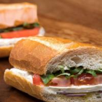 Feta Sandwich · Feta cheese, fresh basil, heirloom Purple Cherokee tomato, red onion, extra virgin olive oil...