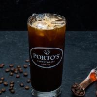 Iced Cold Brew · Porto's house brew of single-origin, organic Guatemalan coffee made from Arabica beans cold-...