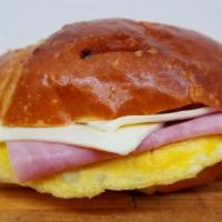 Ham, Egg & Cheese Croissant · 