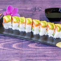 Avatar Roll · Spicy. In: salmon, asparagus out: spicy tuna, avocado