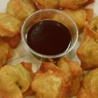Fried Chicken Wonton (12) · Wontons filled with ground chicken and onions.
