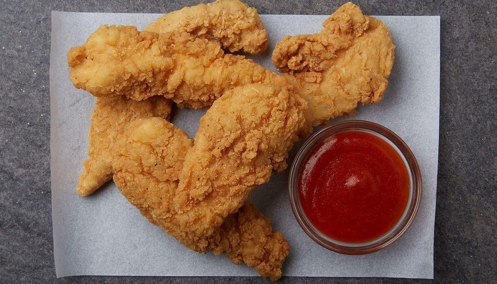 5 Chicken Tenders  · 5 crispy all-white-meat homestyle chicken tenders served with your choice of dipping sauce.