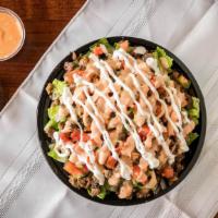 Salad Bowl · Includes rice, beans, lettuce, pico de Gallo, house dressing choice of meat