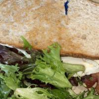 Turkey Sandwich · cheese, lettuce, tomato, onions, mayo, mustard