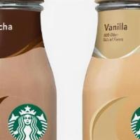 Starbucks Frappuccino · Two flavors available: Mocha and Caramel