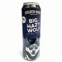 Big Hazy Wolf 19.2Oz Can · GOLDEN ROAD BREWING.  ( Double Hazy IPA.)  Hazy India Pale Ale.    Contains WHEAT.  9 % Alco...