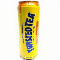 Twisted Tea Hard Iced Tea Peach 24Oz Can · Twisted Tea Peach is refreshingly smooth hard iced tea made with real brewed black tea and a...