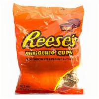 Reeses Miniature Cups 5.3Oz. · MILK CHOCOLATE AND PEANUT BUTTER.