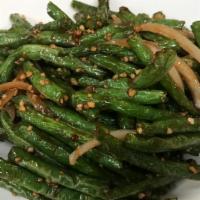 Braised String Beans · Hot and spicy.
