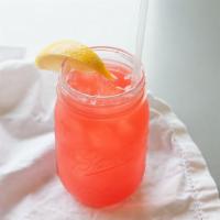Strawberry Lemonade · Our house made lemonade with a splash of strawberry syrup.
