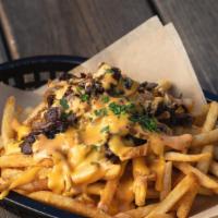 Steak Fries · Grilled ribeye or chiken breast, cheese whiz, grilled onions and Lil' Joe's 