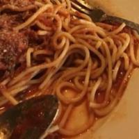 Spaghetti With Meatballs · Homemade meatballs with marinara sauce.