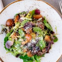 Simple Salad  · organic baby greens, heirloom tomatoes, garlic croutons, parmesan cheese, dijon balsamic vin...