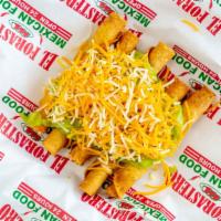 Rolled Tacos (5) With Guacamole And Cheese · 
