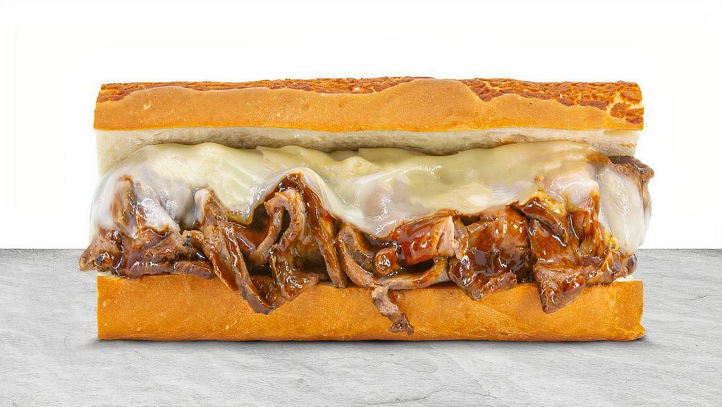Barbeque Roast Beef · Premium roast beef, bbq sauce, and Provolone melted together.