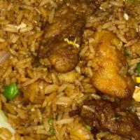 House Fried Rice · (chicken, shrimp, beef)