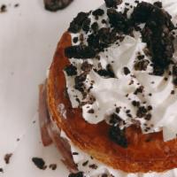 Cronut Whipping Cream  · Croissant Donut with fresh whipping cream and topping.