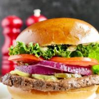 Kocky'S Burger · A hefty gourmet charbroiled Angus patty,. hand-prepared and served with Green leaf lettuce,....