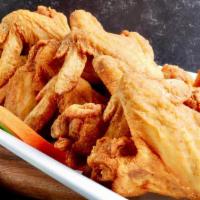 Kocky'S (20) Pcs · Twenty golden-fried whole, grown ass wings (equivalent to 20 flats & 20 drumettes)Served wit...