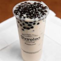 Classic Pearl Green Milk Tea · Recommended. Hot Available. Comes with one scoop of boba.