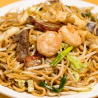 House Chow Mein · With assorted ingredients.