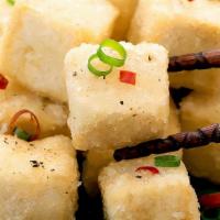 Fried Tofu With Salt And Pepper · Spicy. Toss fried with shallot and jalapeno.