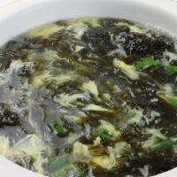 Seaweed Soup · With egg white and tofu.