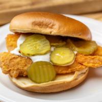 Original Chicken Sandwich · Toasted brioche bun with crispy breaded chicken, pickles, and Nash sauce.
