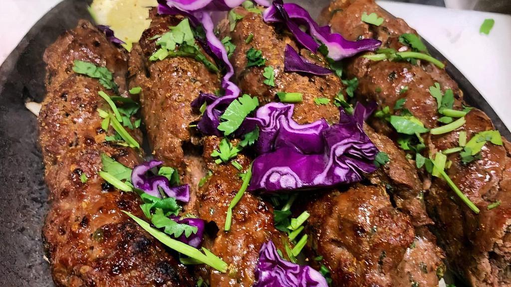 Single Beef Kebab · 1 small beef kebab enriched with ginger, garlic, onion and flavored with special herbs and spices.