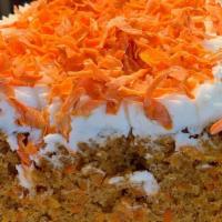 Carrot Cake · Our moist freshly made carrot cake.